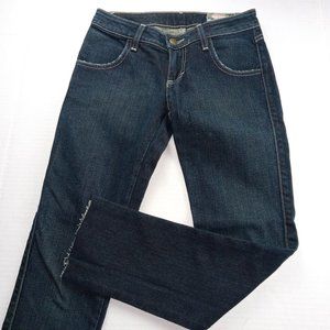 Siwy Women's Raw Hem Cropped Jeans Size 26 Dark Wash Denim Low Rise